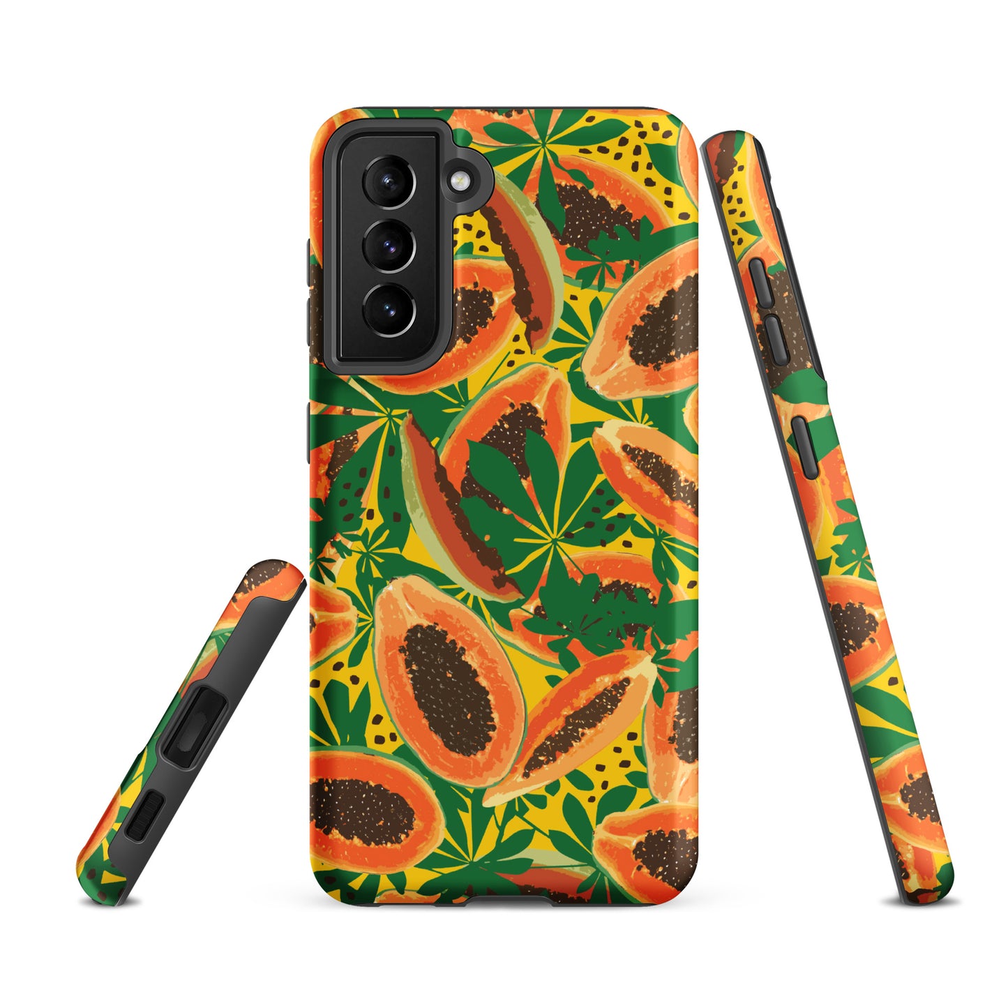 papaya-pattern-samsung-phone-case-orange-yellow-green