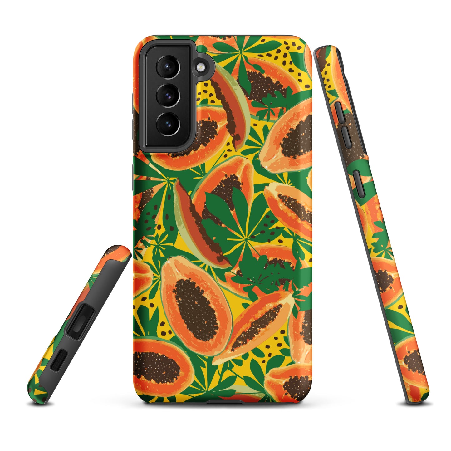 papaya-pattern-samsung-phone-case-orange-yellow-green