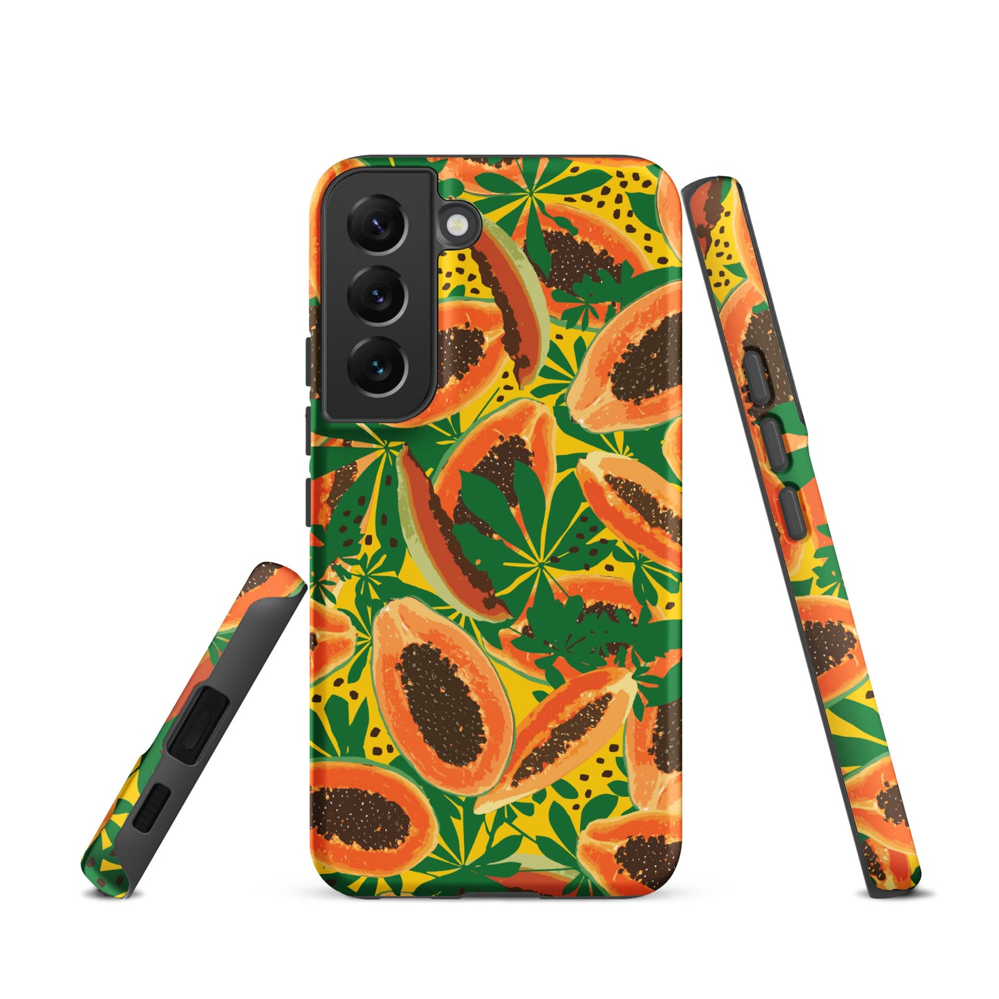 papaya-pattern-samsung-phone-case-orange-yellow-green