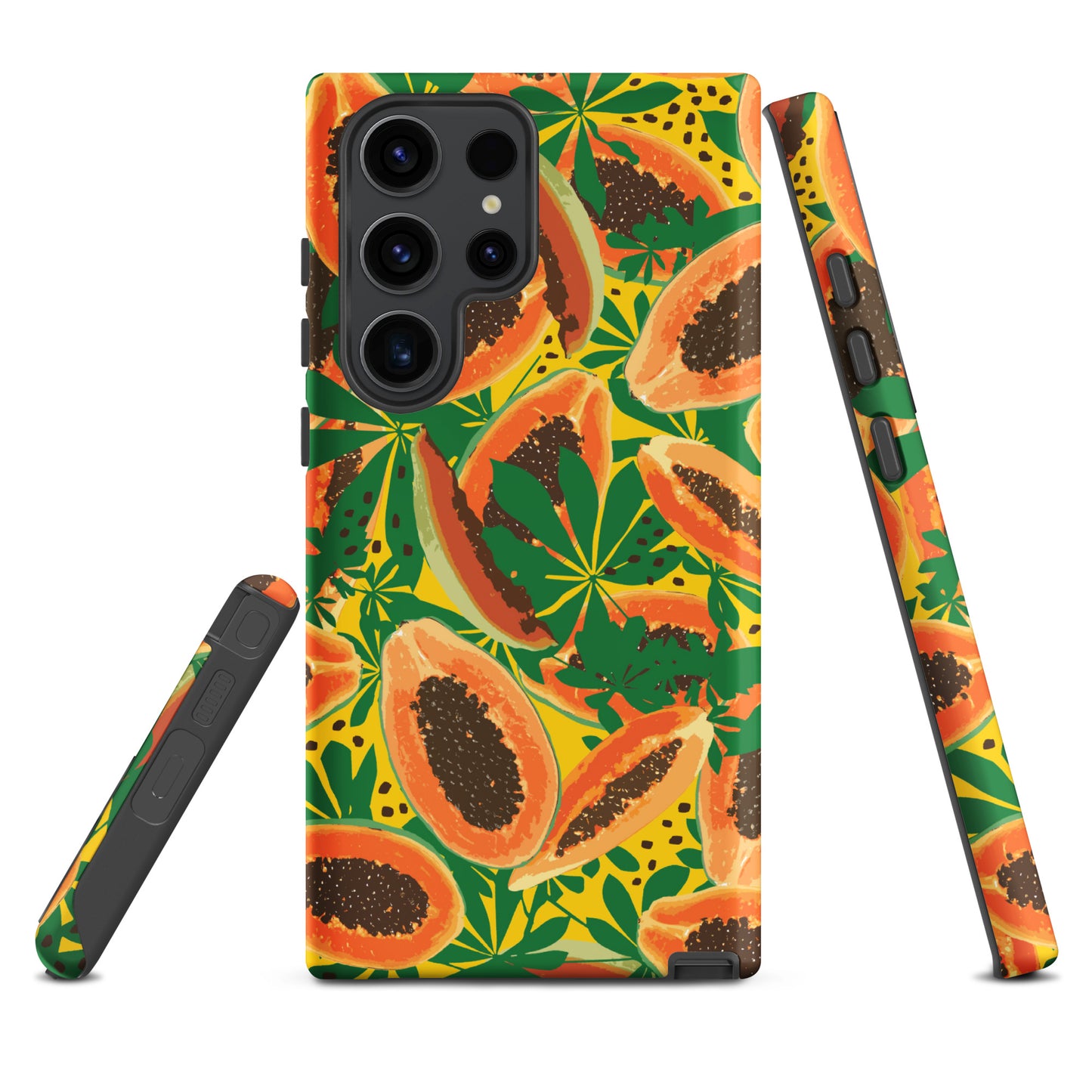 papaya-pattern-samsung-phone-case-orange-yellow-green