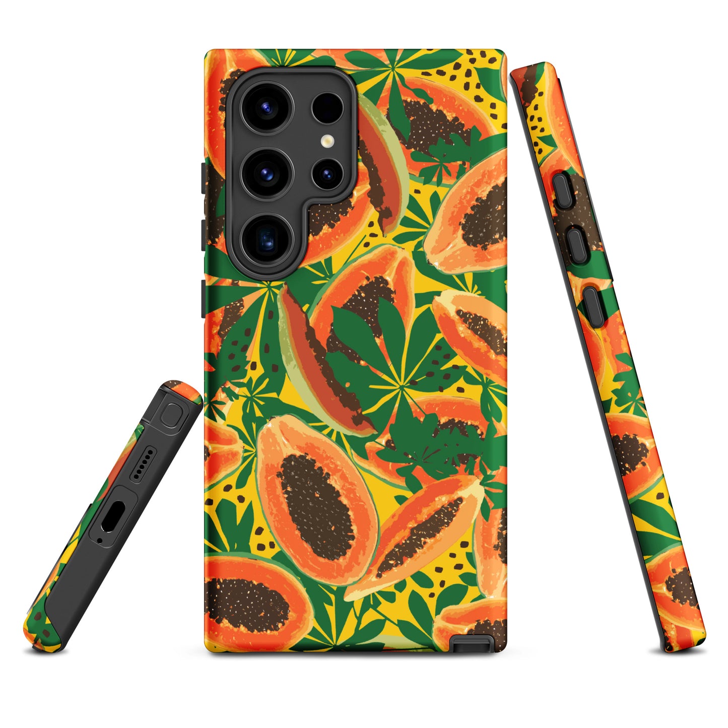 papaya-pattern-samsung-phone-case-orange-yellow-green