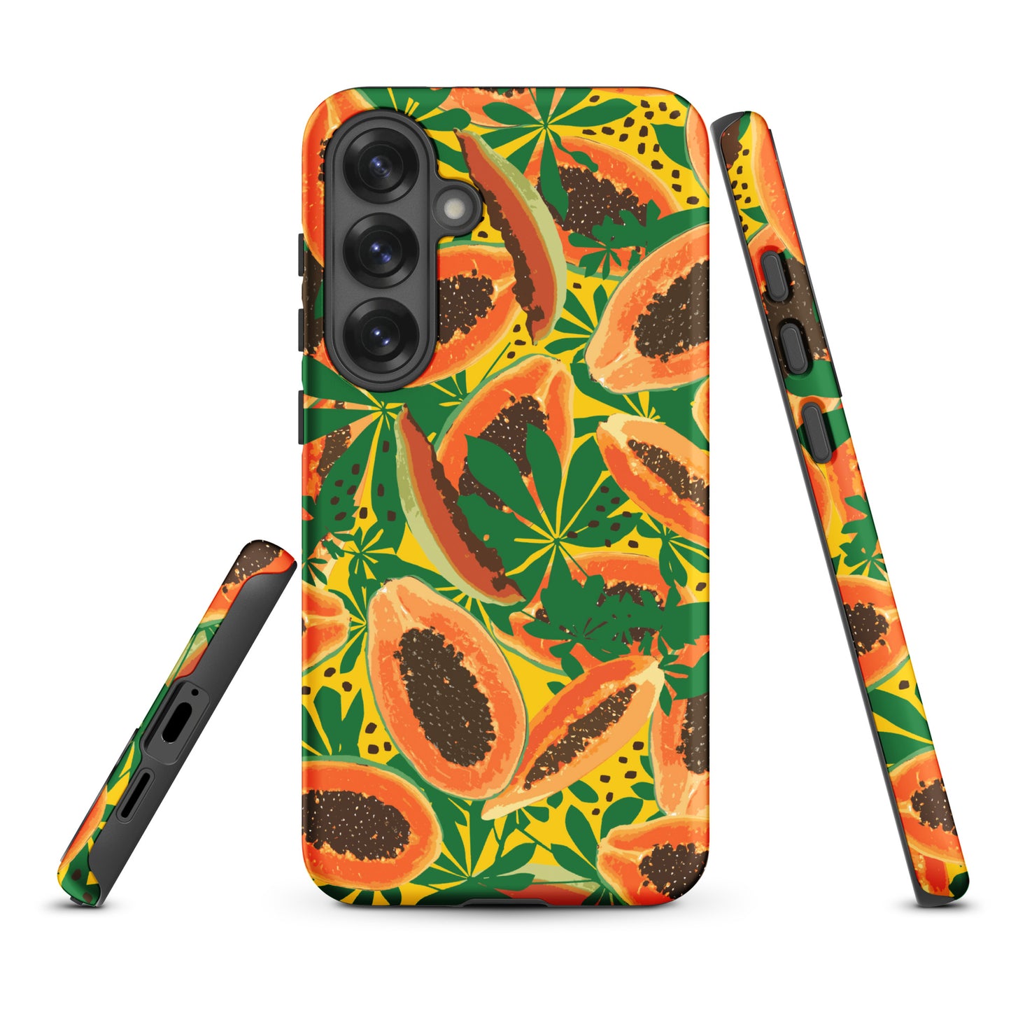 papaya-pattern-samsung-phone-case-orange-yellow-green