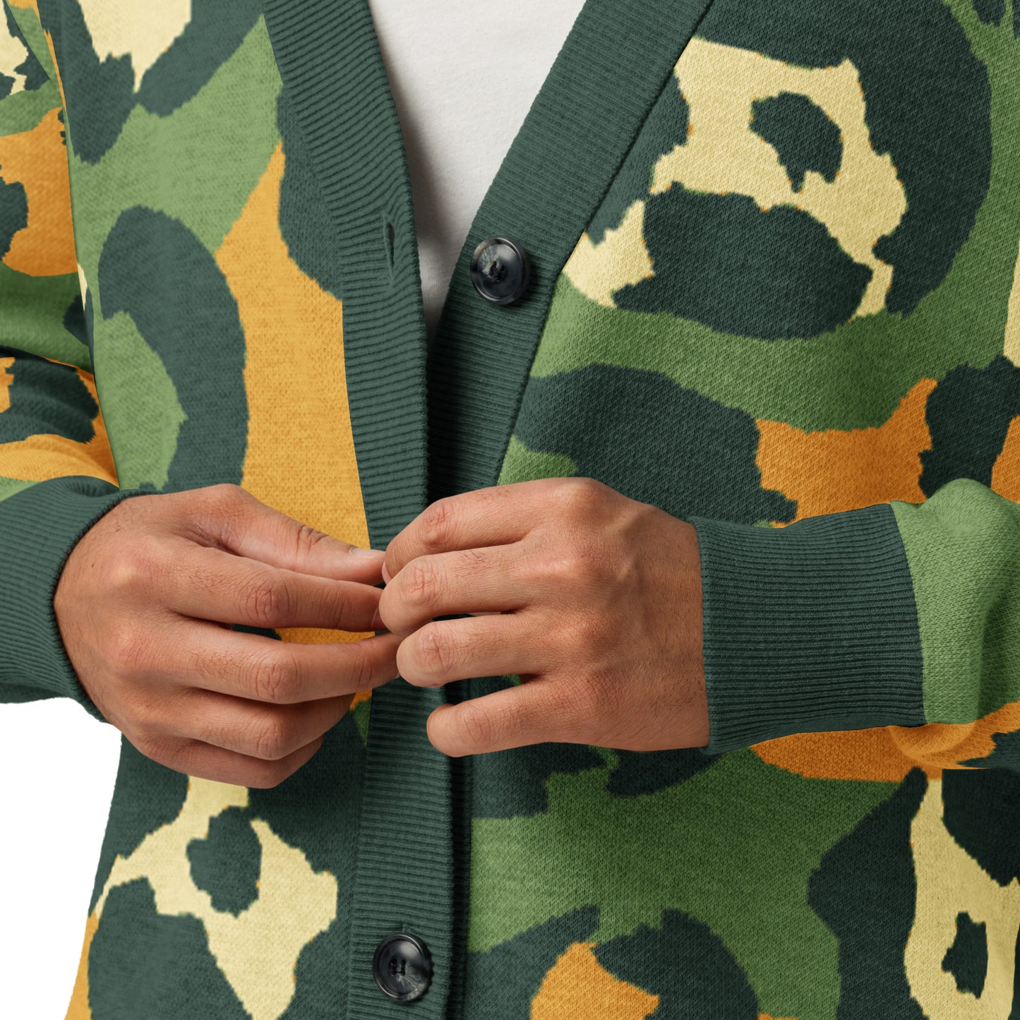 Knitted Cardigan Animal Prints | Leopard