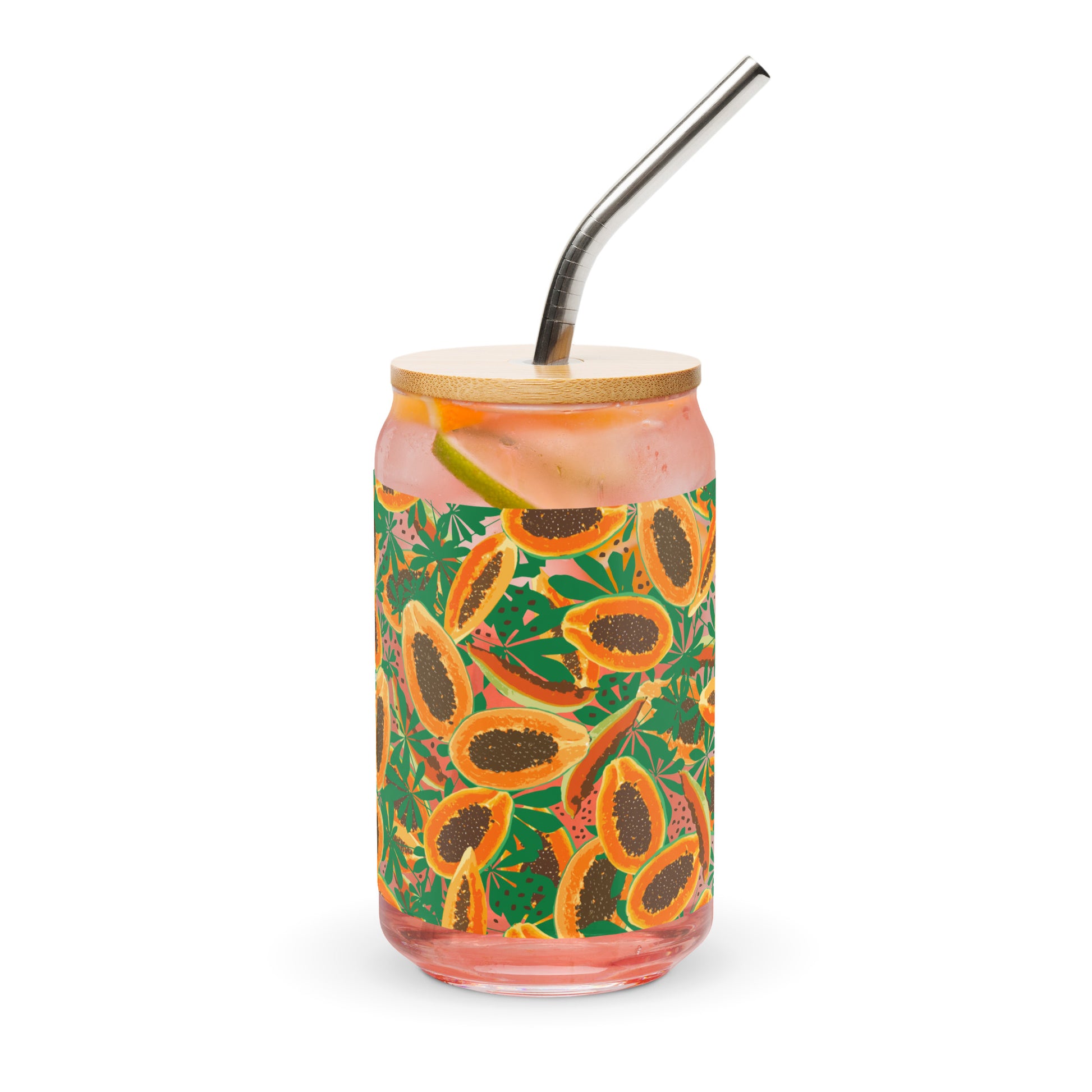 can-shaped-glass-tumbler-16-oz-tropical-papaya