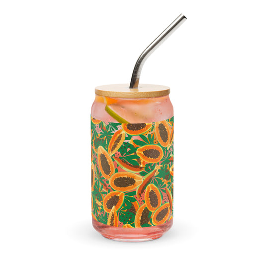 can-shaped-glass-tumbler-16-oz-tropical-papaya