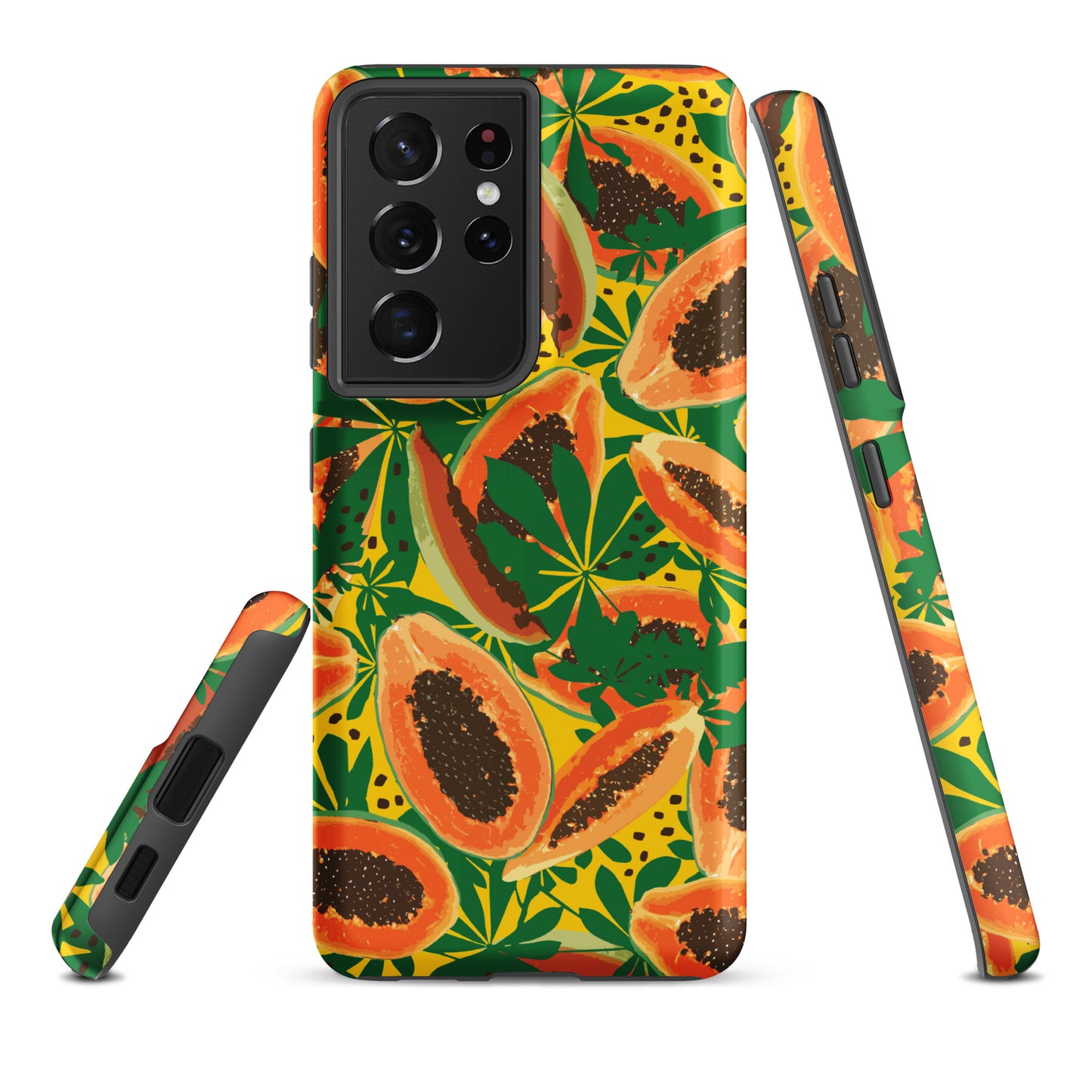 papaya-pattern-samsung-phone-case-orange-yellow-green