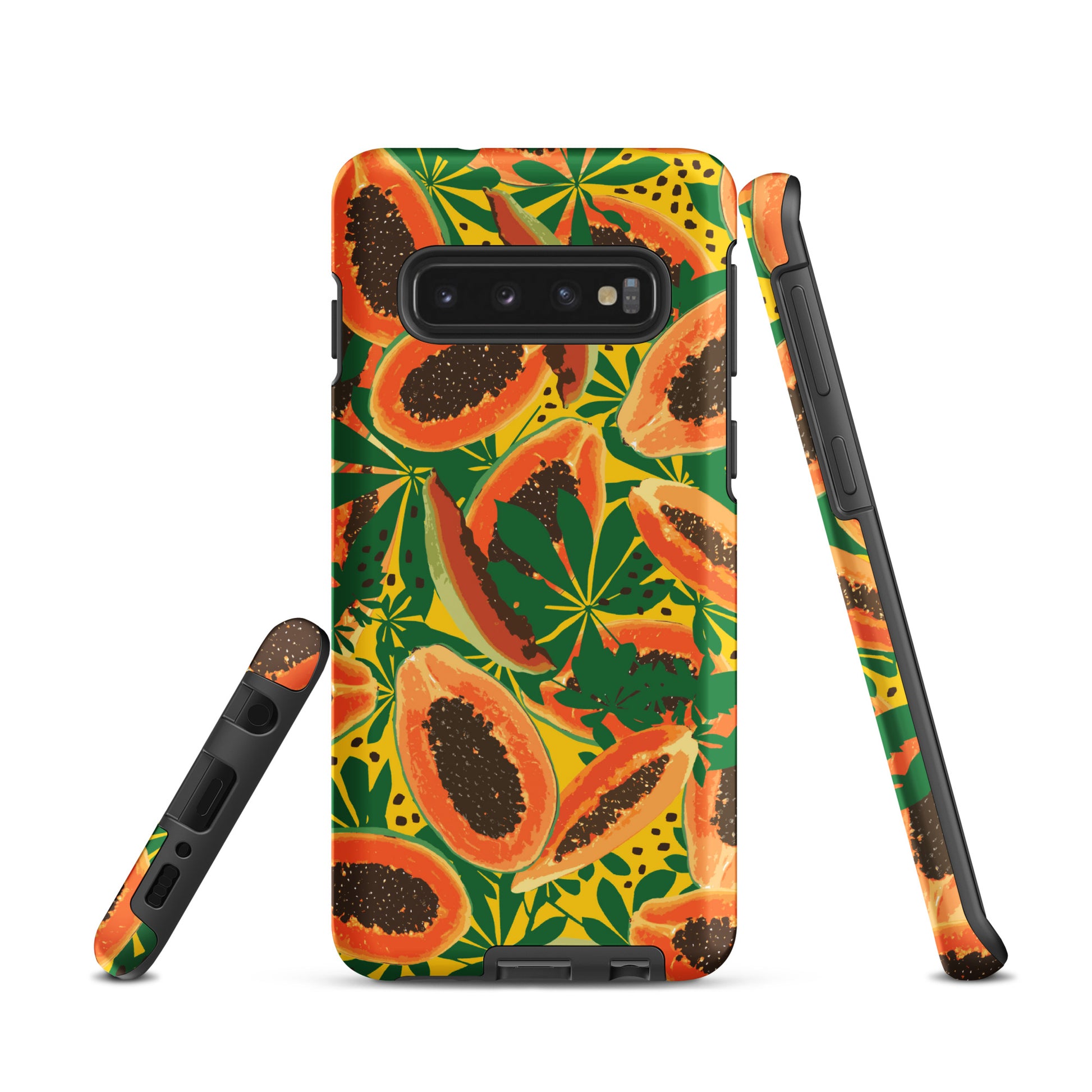 papaya-pattern-samsung-phone-case-orange-yellow-green