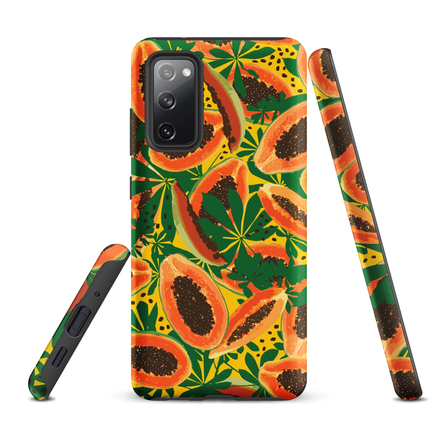 papaya-pattern-samsung-phone-case-orange-yellow-green