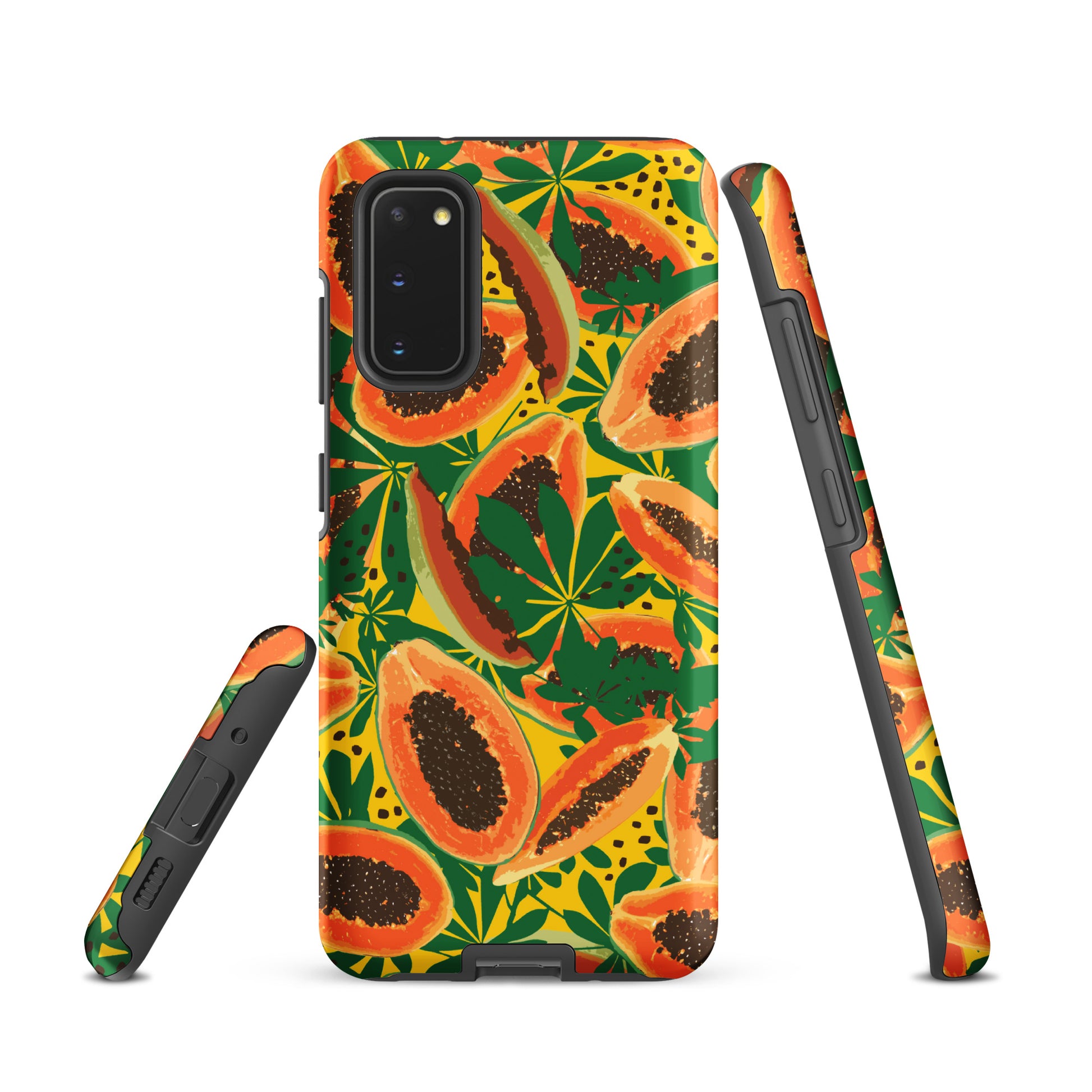 papaya-pattern-samsung-phone-case-orange-yellow-green