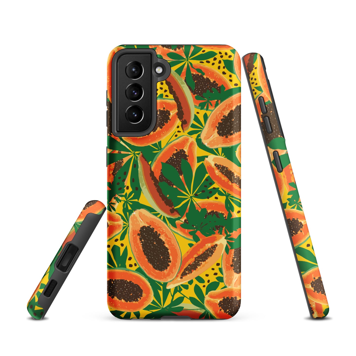 papaya-pattern-samsung-phone-case-orange-yellow-green