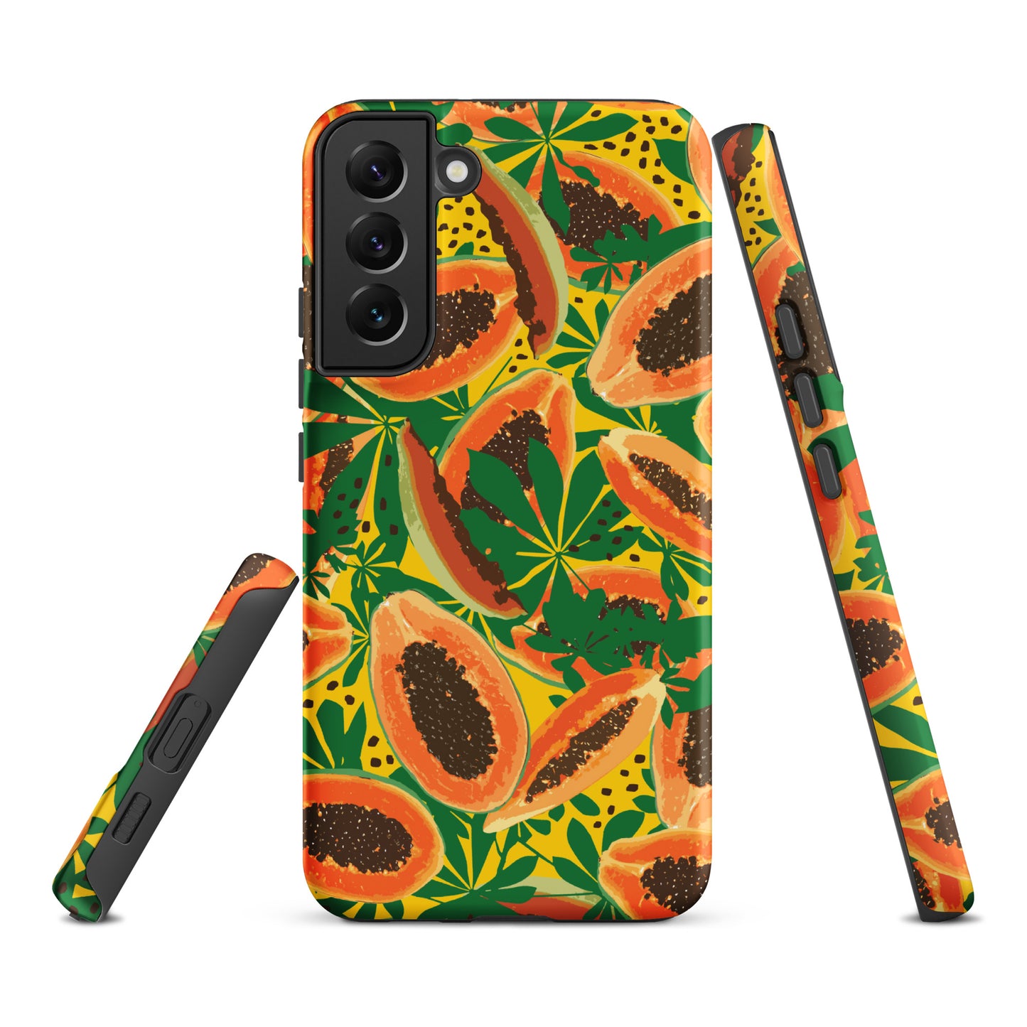 papaya-pattern-samsung-phone-case-orange-yellow-green