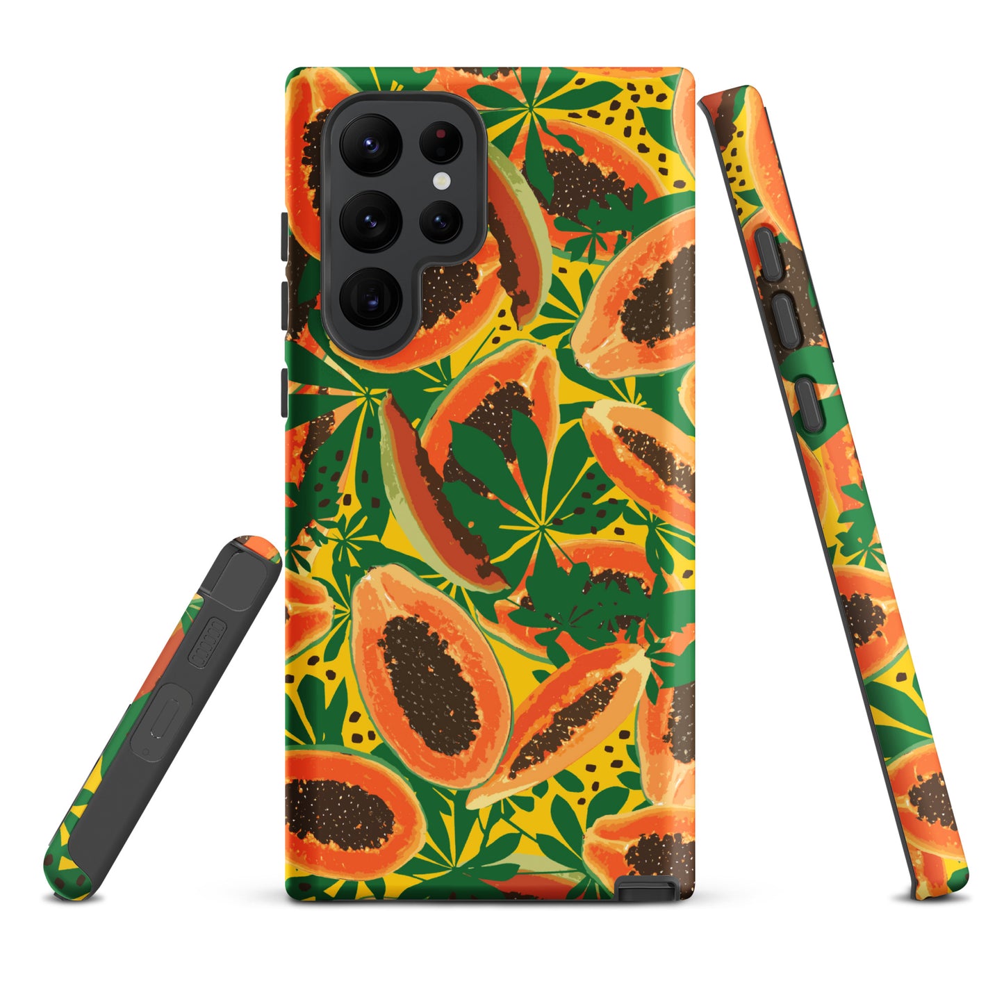 papaya-pattern-samsung-phone-case-orange-yellow-green