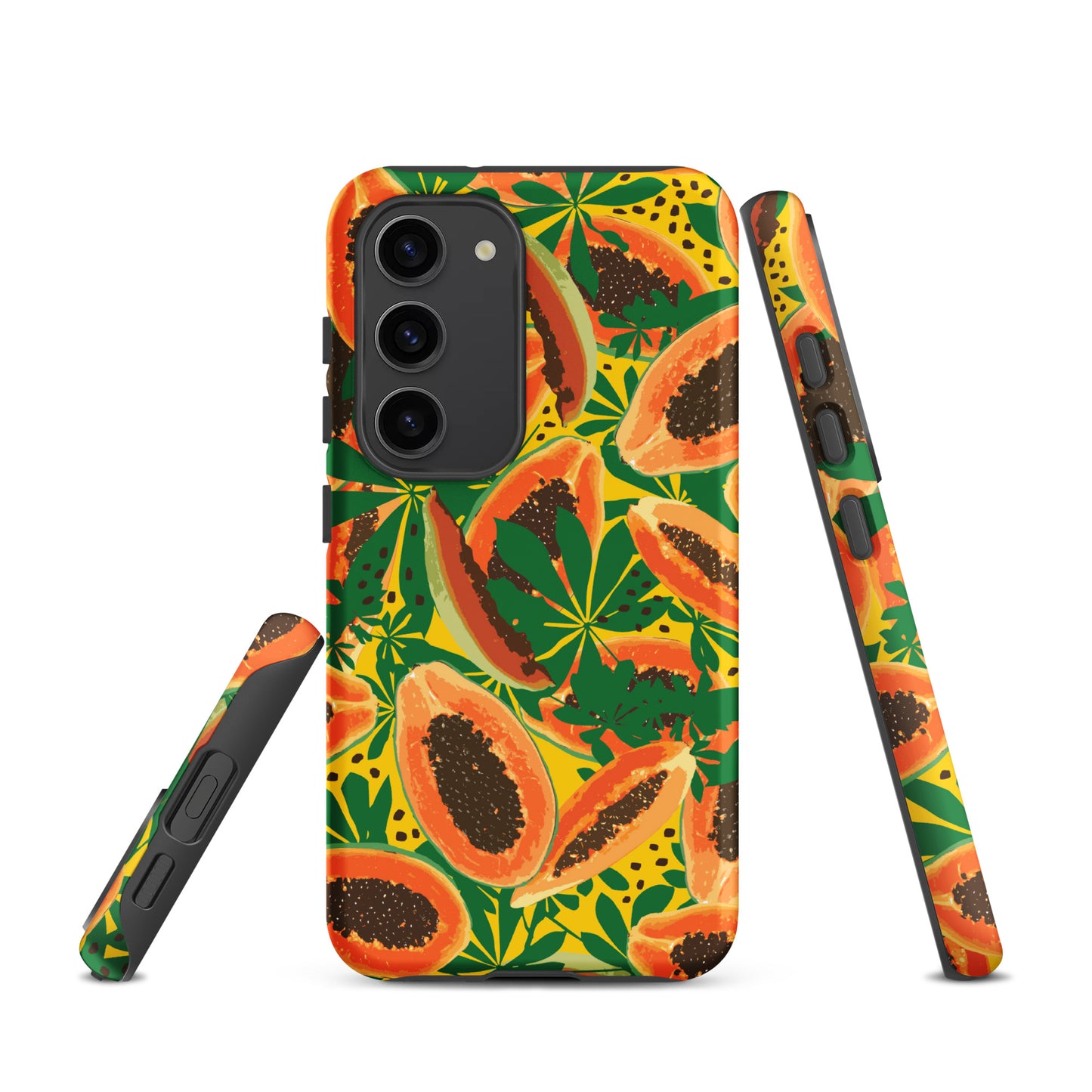 papaya-pattern-samsung-phone-case-orange-yellow-green