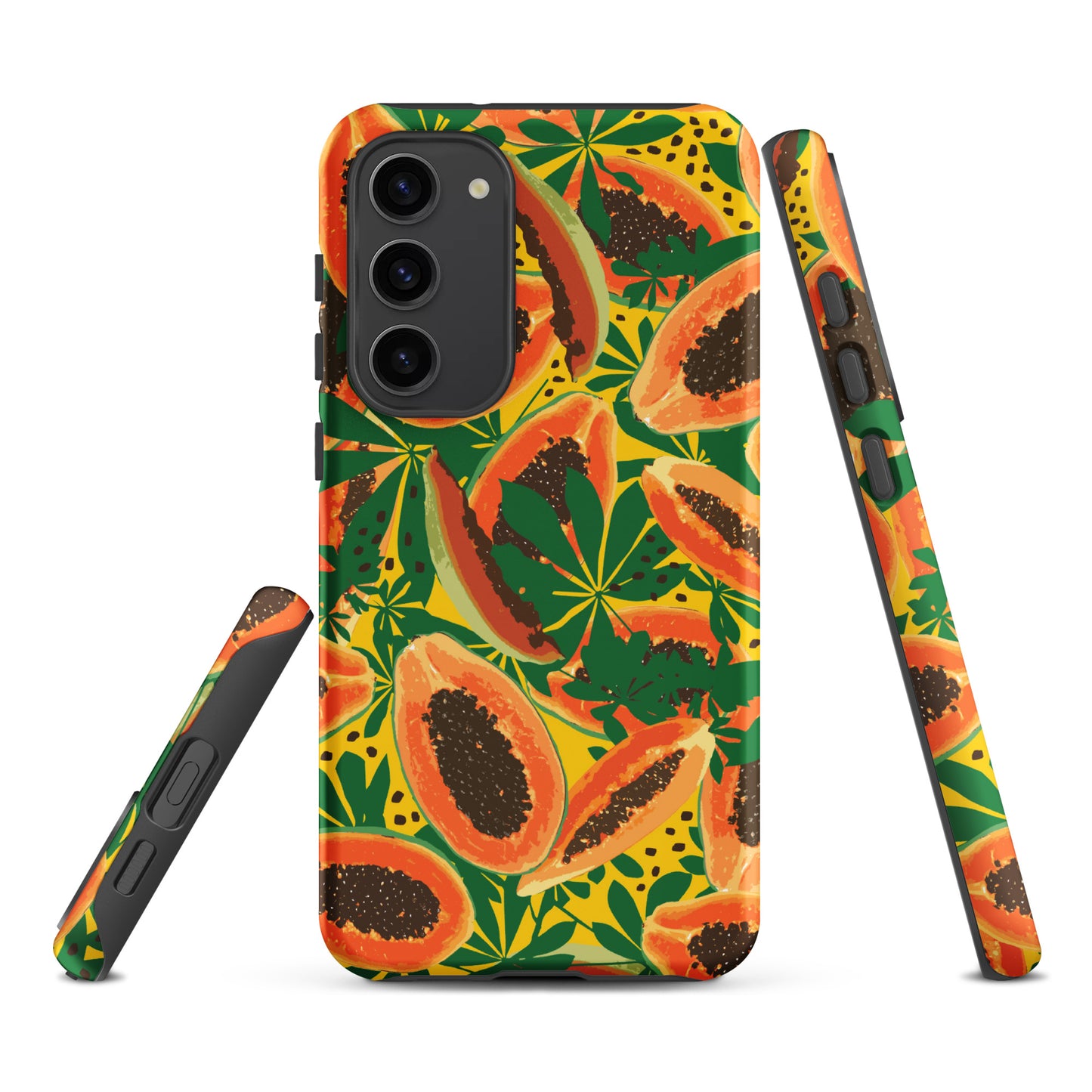 papaya-pattern-samsung-phone-case-orange-yellow-green
