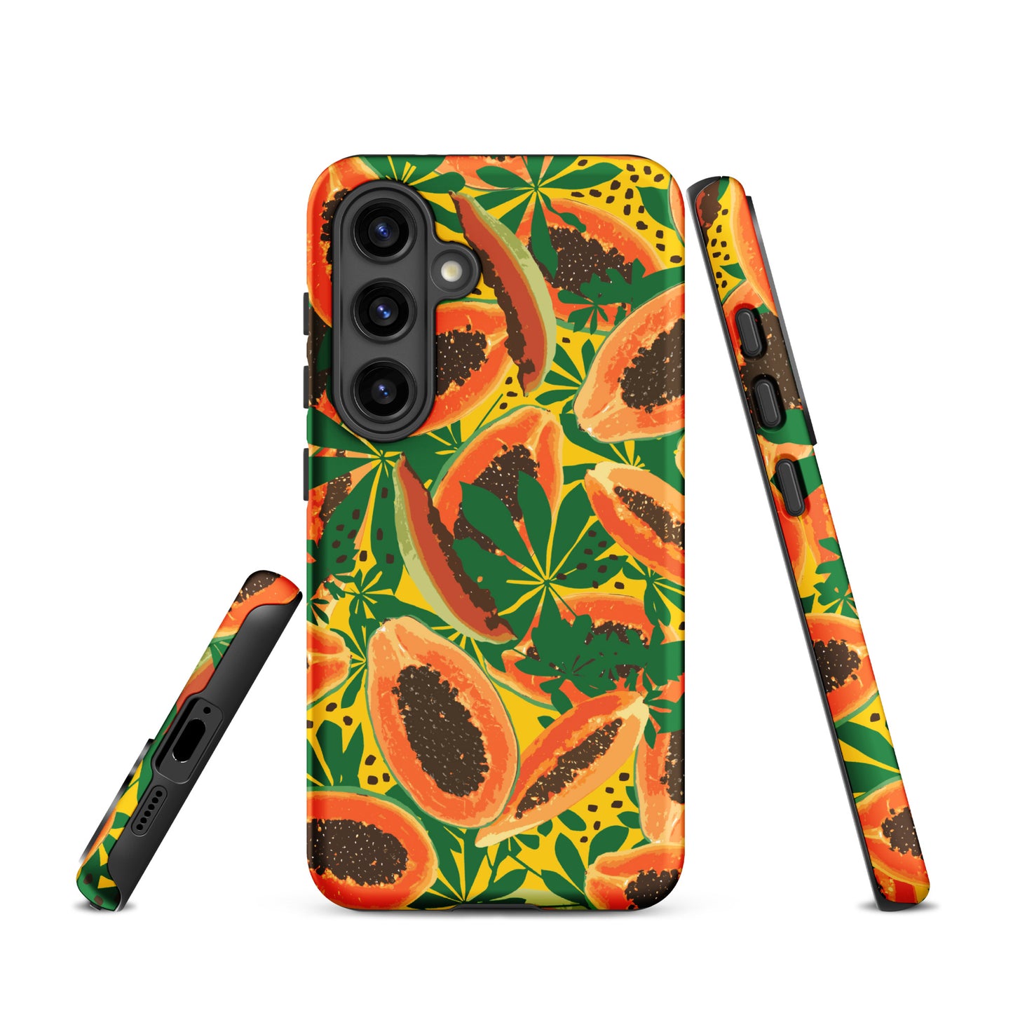 papaya-pattern-samsung-phone-case-orange-yellow-green
