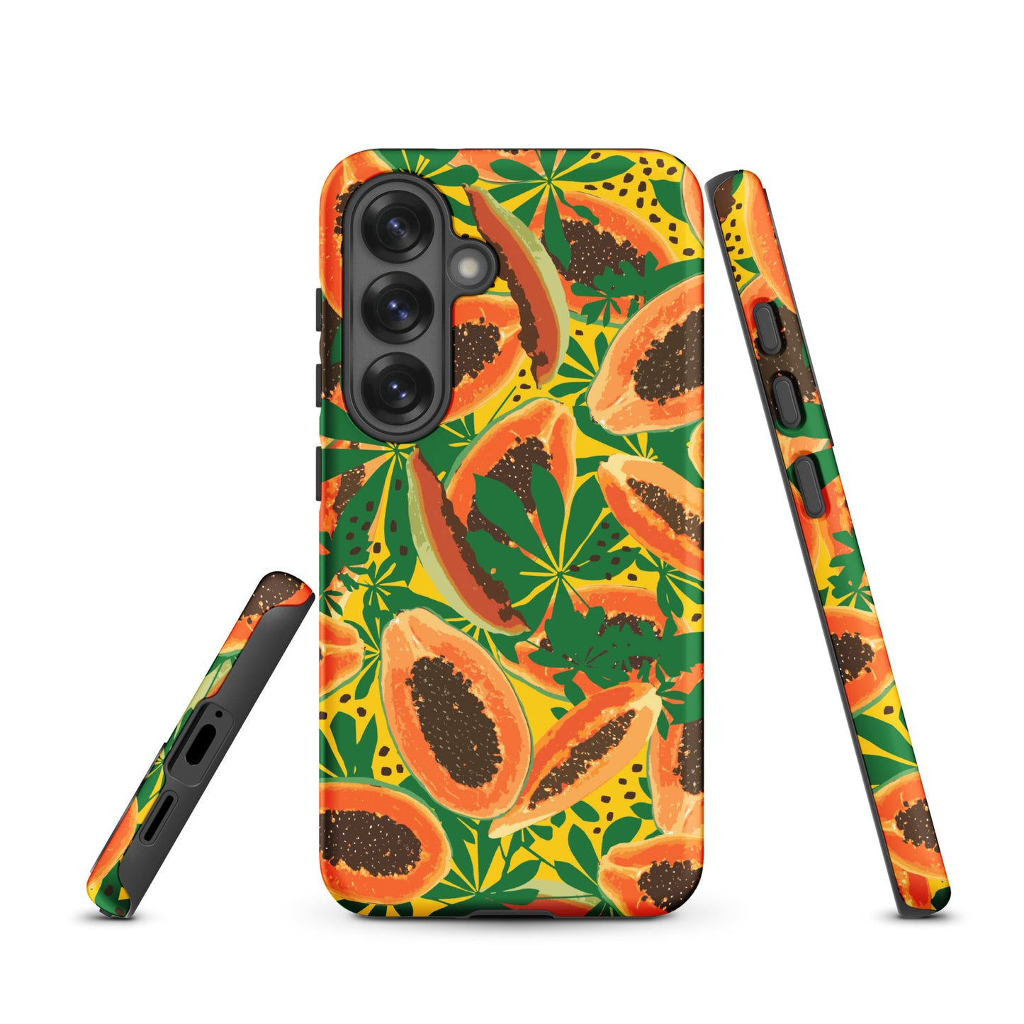 papaya-pattern-samsung-phone-case-orange-yellow-green